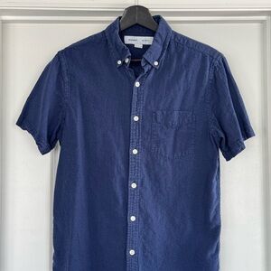 Old Navy Navy Blue Casual Button Down Shirt